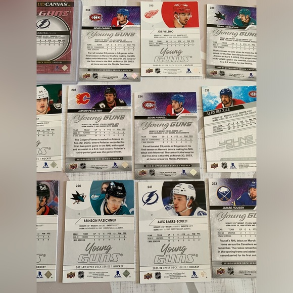 NHL Young Guns Upper Deck lot of 27 cards - Picture 9 of 10